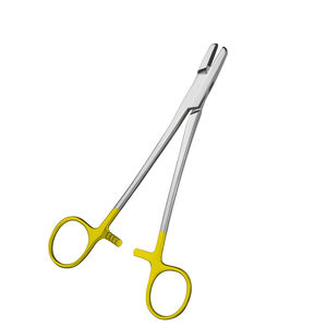 Portaagujas Quirúrgico Manual de Acero Inoxidable con Alambre TC Recto - Juego de Instrumentos - Product Image 2