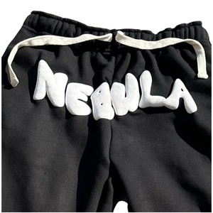 Designer Custom Mens Canvas Formal Straight Leg Mid Fleece 100% Cotton Sweatpants Embroidered Logo Breathable Windproof - Product Image 4