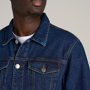Men's Winter <b>Denim</b> Jacket High Street Fashion Casual Fur Collar Thin Windproof Warm <b>Coat</b> - Product Image 5