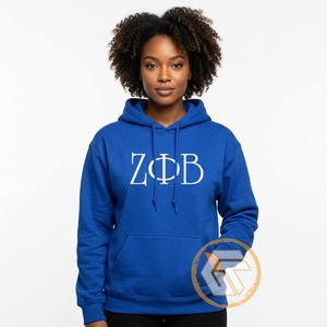 Tesoros Griegos: Diseña tu Propio Sudadera con Capucha Personalizada para Mujer de Zeta Phi Beta, Transpirable, al por Mayor, Ropa de Sororidad - Product Image 4