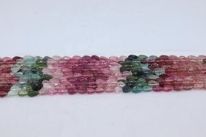 Cuentas de turmalina facetadas de calidad AAA, forma de gota, taladradas rectas, 5x7mm, para la fabricación de joyería. - Product Image 4