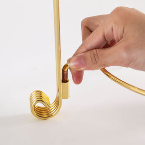 High Quality Gold Iron Pedestal <b>Cake</b> <b>Stand</b> Decorative Serving Display for Cupcakes Muffins Pastries and Celebration Desserts - Product Image 5