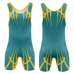 Ropa Deportiva Unisex para Lucha Libre, Singlet de Compresión Sublimado con Estampado de Letras, Pantalones Cortos Ajustados de Poliéster - Product Image 4