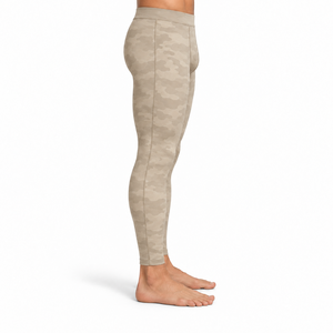 Les leggings de compression pour hommes offrent un ajustement de soutien, un confort extensible et une mobilité flexible pour l'entraînement physique et les activités sportives. - Product Image 3