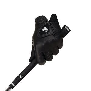 Gants de golf en cuir noir pour hommes, fabrication professionnelle de haute qualité, personnalisés - Product Image 4
