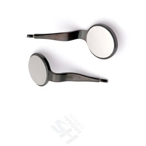 Juego de Espejos Quirúrgicos Dentales Manuales de Doble Cara con Recubrimiento de Rodio, 6 Piezas, Acero Inoxidable de Alta Precisión - Product Image 3