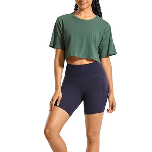 Hot Selling Summer Comfortable <b>Crop</b> <b>Top</b> T-Shirts <b>Men</b> Women Custom Logo Size Eco-Friendly Quick Dry Breathable High Quality OEM - Product Image 3