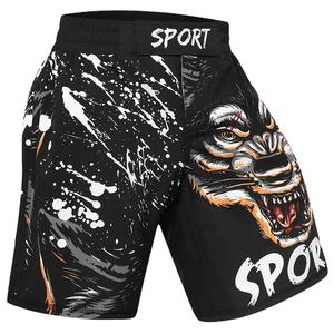 Pantalones cortos sublimados Muay Thai y Kickboxing de diseño personalizado Satén de alta calidad 100% Poliéster para hombre Todas las estaciones - Product Image 1