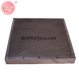 Filtre en maille métallique expansée en acier inoxydable, résistant à la chaleur, adapté aux cabines de peinture et lavable - Product Image 1