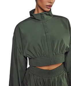 High Quality Summer Solid Embroidered Waterproof Breathable Windbreaker Tracksuit <b>Women's</b> Stylish Set Sportswear <b>Jacket</b> Plus - Product Image 6