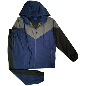 Conjuntos Deportivos de Invierno Unisex de Lona de Alta Calidad, Chaqueta Cortavientos con Cremallera Completa, Traje para Correr y Hacer Ejercicio al Aire Libre - Product Image 1