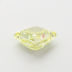 Diamant de laboratoire jaune vif fantaisie en gros, taille princesse, 4,00 carats, certifié, diamant non monté pour la création de bijoux sur mesure - Product Image 2