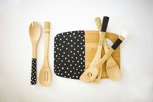 Handcrafted Solid Wooden Spoon Long Handle Heat Resistant Non-Stick <b>Safe</b> Kitchen Cooking <b>Tool</b> - Product Image 5