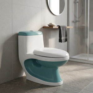 High End White Marble One Piece Toilet Automatic Deodorizing WC Ceramic Commode S <b>Trap</b> P <b>Trap</b> For Outdoor Hotel - Product Image 2