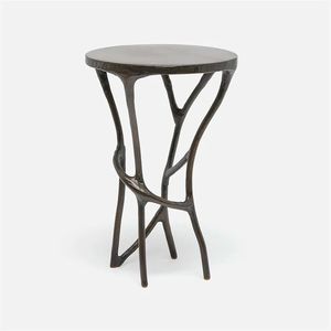 Table d'appoint audacieuse en métal noir avec structure minimaliste et support robuste pour un style intérieur urbain - Product Image 3