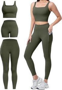 Top Trending Bnice Solid <b>Lace</b> Women's Yoga Leggings 2-Piece Set High Waist Seamed Breathable Spandex/Nylon Butt Lift Fitness - Product Image 4