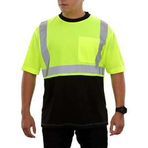 เสื้อยืดแขนสั้นสะท้อนแสงสำหรับทำงานเสื้อทีเชิ้ต - Product Image 5