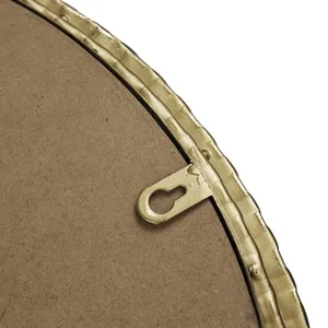 Gold Plated Oval <b>Wall</b> Mirror Hollywood Glam Style Home Decor Accent Mirror for Living Room Bedroom Interior Design - Product Image 5