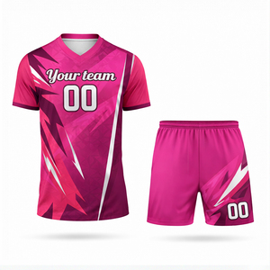 Ensemble maillot et short de volley-ball personnalisé pour hommes adultes, imprimé par transfert thermique, nom du joueur sur le devant, séchage rapide, 100 % polyester - Product Image 1