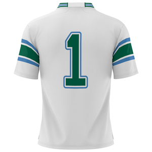 Maillot de football américain en mesh avec motif drapeau dégradé imprimé, manches courtes, coupe carrée, pour équipes adultes - Product Image 2
