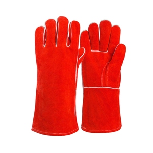 Gants de soudure en cuir de vachette de qualité supérieure, résistants à l'abrasion, à la chaleur, pour la lutte contre les incendies, la construction, les barbecues - Product Image 4