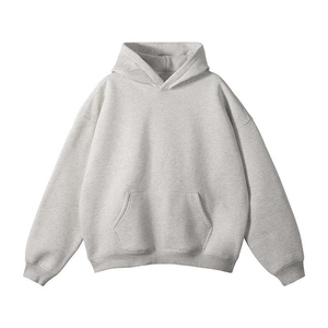 Sudadera con Capucha para Hombre, Cuello en V, Corte Regular, Forrada, de Alta Calidad, 100% Algodón, 360GSM, Felpa, Gruesa, Lisa - Product Image 3