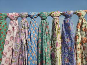 Pareo de Algodón Ecológico con Estampado Floral, para Playa, Bikini, Bufanda, para Mujer, Ropa de Verano para Vacaciones, Venta al Por Mayor - Product Image 4