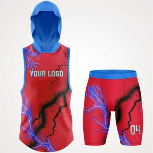 Uniformes de football américain personnalisés en gros 7v7 en Spandex/Polyester respirant, ensembles courts unisexes pour adultes avec motif 3D thermocollé sur le devant - Product Image 4