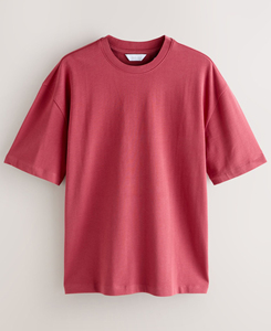 เสื้อยืดแขนสั้นผู้ชายทรงโอเวอร์ไซส์ สีพื้น น้ำหนักเบา ระบายอากาศได้ดี คอกลม ผ้าคอตตอนเจอร์ซีย์ ย้อมสีพื้น ถักทอ 320 กรัม - Product Image 6