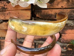Buffalo Horn Natural Bangles Hand Jewelry Classic Women's Gift - Product Image 2