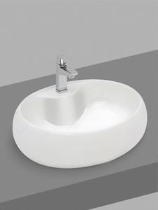 Lavabo de Cerámica Pacific Ovalado, Duradero, para Montar en Mesa o Encimera, para Baño, Uso Doméstico Moderno - Product Image 3