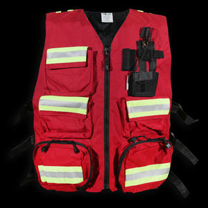 เสื้อกั๊กสะท้อนแสงแบบ Hi-Vis สำหรับงานก่อสร้าง ดีไซน์หลายกระเป๋า ผลิตจากโพลีเอสเตอร์ตาข่าย 100% ปรับแต่งสีและโลโก้ได้ ชุดยูนิฟอร์มสำหรับเจ้าหน้าที่ชายทุกคน - Product Image 2