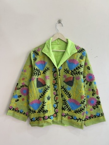 Assorted Colors Of Embroidered Handmade Suzani Velvet <b>Jacket</b> For Women Gift For Her - Product Image 2
