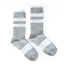 Chaussettes de yoga noires pour femmes, mi-mollet, en coton, antidérapantes avec silicone, pour fitness intérieur, Pilates, sport, chaussettes longues à grip - Product Image 6