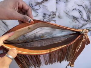 Nuevo Bolso Transparente con Flecos, Elegante Bolso de Cuero Tallado a Mano, Bolsos de Cuero Multiusos para Mujer - Product Image 6