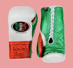 No Boxing No Life Guantes de Boxeo Estilo Mexicano, Guantes de Entrenamiento con Cordones, Guantes de Boxeo Personalizados, Material de Cuero Vacuno para Adultos - Product Image 2