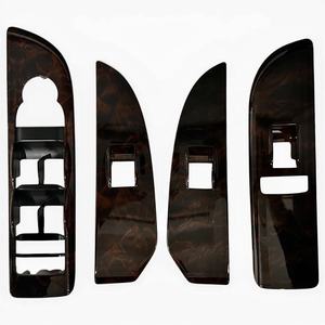 4PCS <b>Window</b> Switch Panel <b>Cover</b> Trim for 2010-2014 GMC Yukon Denali Chevrolet Tahoe Suburban OEM Replacement Dark Woodgrain Color - Product Image 1