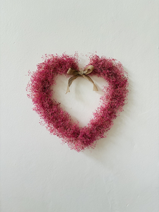 Guirnalda de Gypsophila Tailandesa Seca Natural en Forma de Corazón, Guirnalda de San Valentín, Decoración Floral - Product Image 2