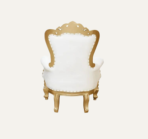 Fauteuil noir classique royal fait main, durable, avec cadre en bois d'acajou sculpté à l'or, pour appartement et hôtel - Product Image 3