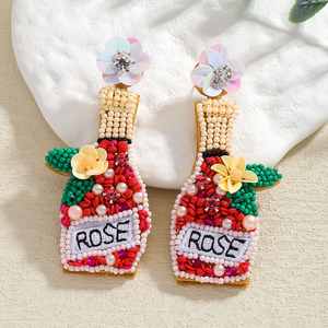Collar de cuentas hecho a mano con cuentas de rocío y perlas en forma de flor para mujer, ideal para fiestas, de MULTI CRAFT - Product Image 1