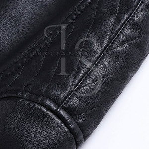 Venta Directa de Fábrica, Chaqueta de Cuero Casual para Hombre, Nueva Llegada, Cierre Frontal con Cremallera, Ecológica, Impermeable, Invierno, Personalizable - Product Image 5
