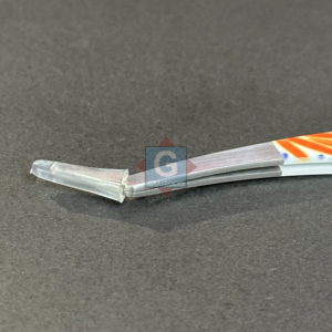 Pinces à cils élégantes en acier inoxydable, étiquette personnalisée, pinces à cils imprimées avec autocollant - Product Image 5