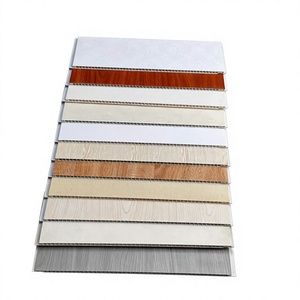 Panneau mural en PVC à lattes plates modernes effet bois OEM avec garantie de 3 ans, insonorisant et imperméable pour la décoration murale - Product Image 2