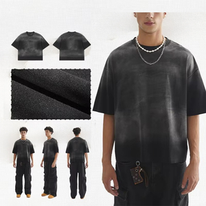 เสื้อผ้าสไตล์วินเทจแบบยูนิเซ็กซ์ ทรงโอเวอร์ไซส์ ไหล่ตก ผ้าเจอร์ซีย์เนื้อหนา ระบายอากาศได้ดี สไตล์ฮิปฮอป ตกแต่งด้านหน้า แนวสตรีทแวร์ - Product Image 4