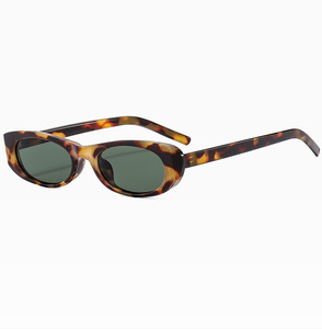 Nouvelles lunettes de soleil œil-de-chat pour femmes et hommes, style européen et américain, tendance, petites couleurs bonbon, protection UV400, légères en PC - Product Image 1