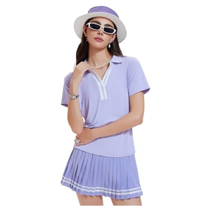 Tenue de tennis professionnelle en gros : T-shirt et short de tennis respirants et extensibles, vêtements de tennis confortables pour l'entraînement - Product Image 3