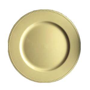 Assiettes de présentation dorées au design élégant, fabriquées en métal de haute qualité, avec couleur et dimensions personnalisables - Product Image 6