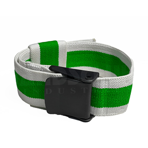 HANDSCHUHE INDUSTRIES Adjustable Blood Flow Restriction Band Green White Striped Polyester <b>Exercise</b> Strap Durable Arm <b>Leg</b> - Product Image 2