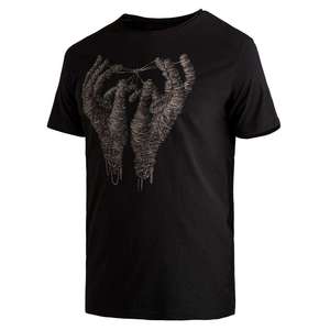 T-shirt pour homme à manches courtes, col rond, couleur jaune moutarde, coupe classique, décontracté, 100% coton, toile respirante, écologique - Product Image 3