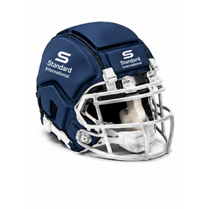 Red soft shell rugby helmet Breathable padded head protection Adjustable strap flag football Rugby helmet for training - Product Image 1
